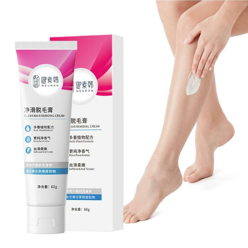 60g Hair Removal Creams Painless Permanent Removes Hairs Underarm Private Legs Beard Depilatory Shrink Pores Whitening Skin 1pcs