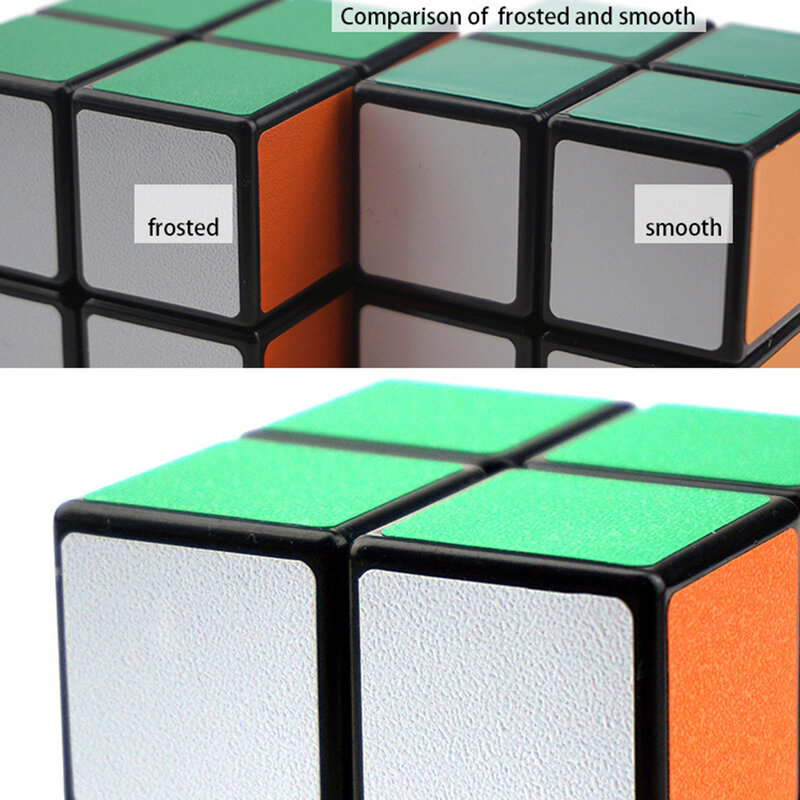 Cubo mágico con pegatina de bolsillo para niños, juguete educativo profesional, 2x2, 2 por 2