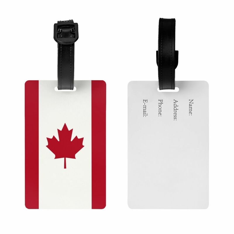 Flagge von Kanada Gepäck anhänger für Koffer Patriotismus Privatsphäre Abdeckung Name ID-Karte