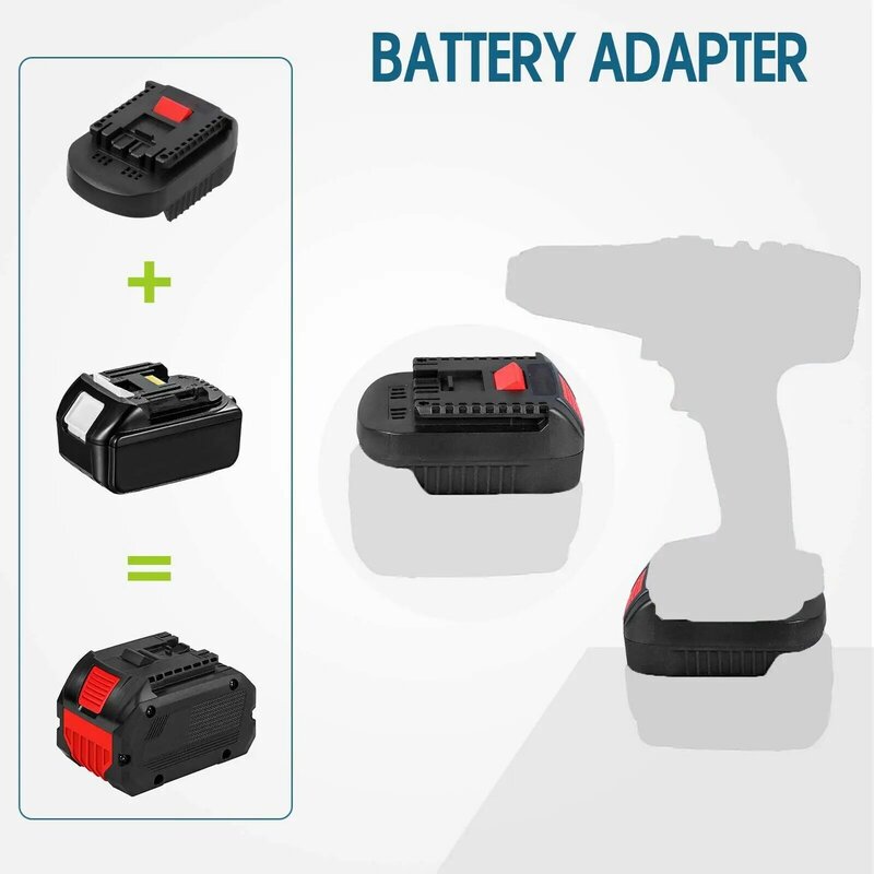 Batterij Adapter Converter Voor Makita 20V Max Li-Ion Batterij Converter Voor Bosch 18V Lithium Batterij Elektrisch Gereedschap Mt20bsl