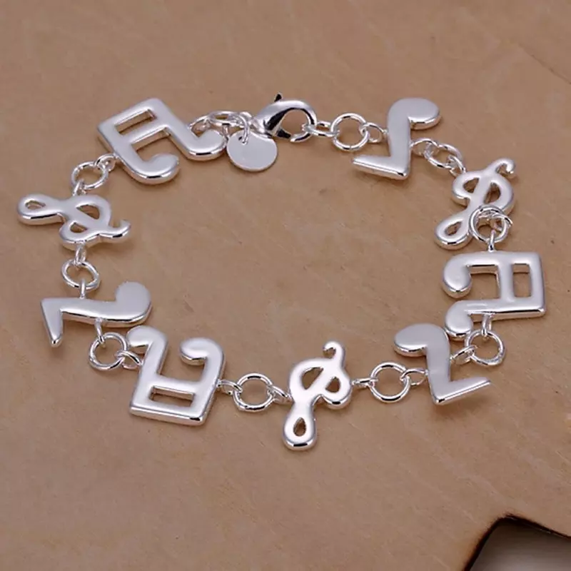 Fashion Style Beautiful New Arrive High Quality Silver Color Jewelry Bracelets Women Cute Wedding Gifts Nice