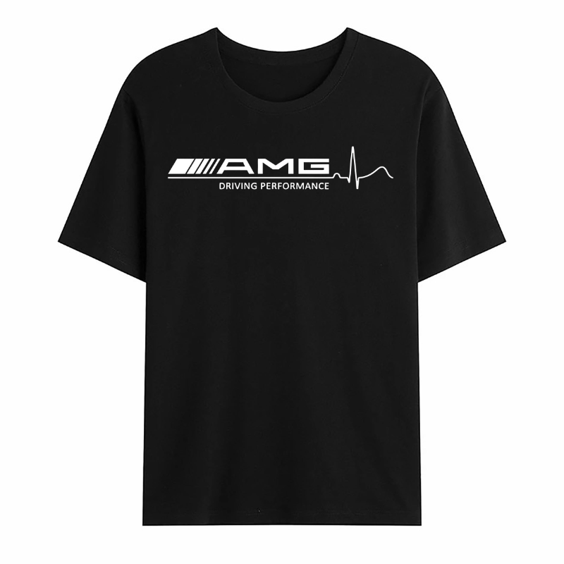 Summer Cotton Amg Cars Rapid Heartbeat Polo Shirts Casual Oversized T Shirt for Men Breathable Hip Hop Graphic Streetwear S-3XL