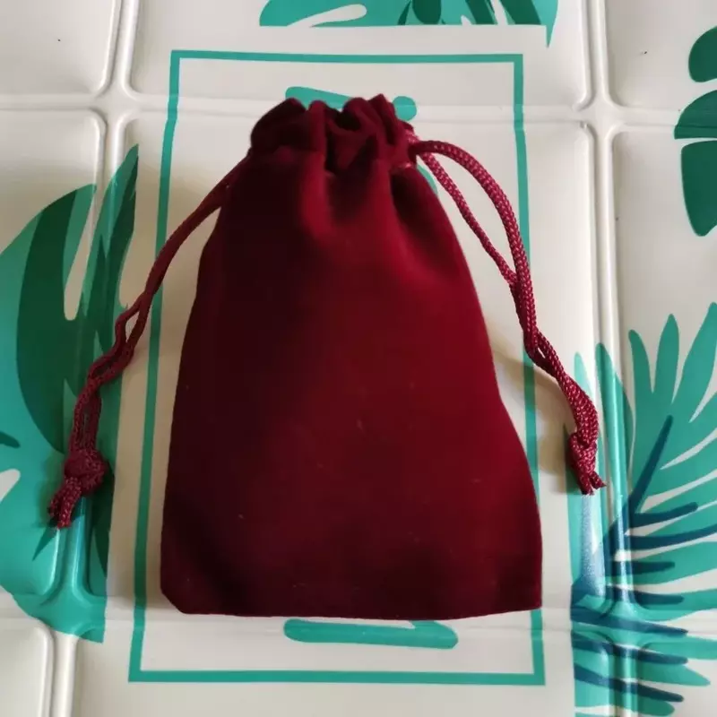 Разноцветные бархатные мешочки на шнурке LW024, сумка для упаковки ювелирных изделий, Рождественская Свадебная упаковка, подарочные пакеты
