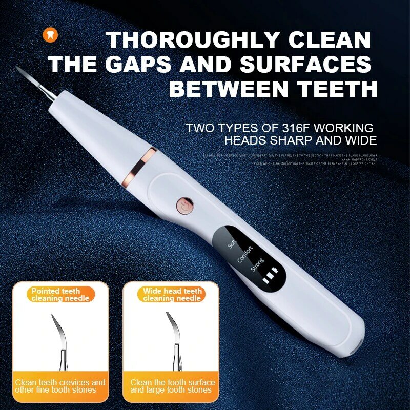 Escalador Dental eléctrico ultrasónico para eliminar piedras dentales, cuidado de la salud Oral, placa Dental, manchas, blanqueamiento Dental