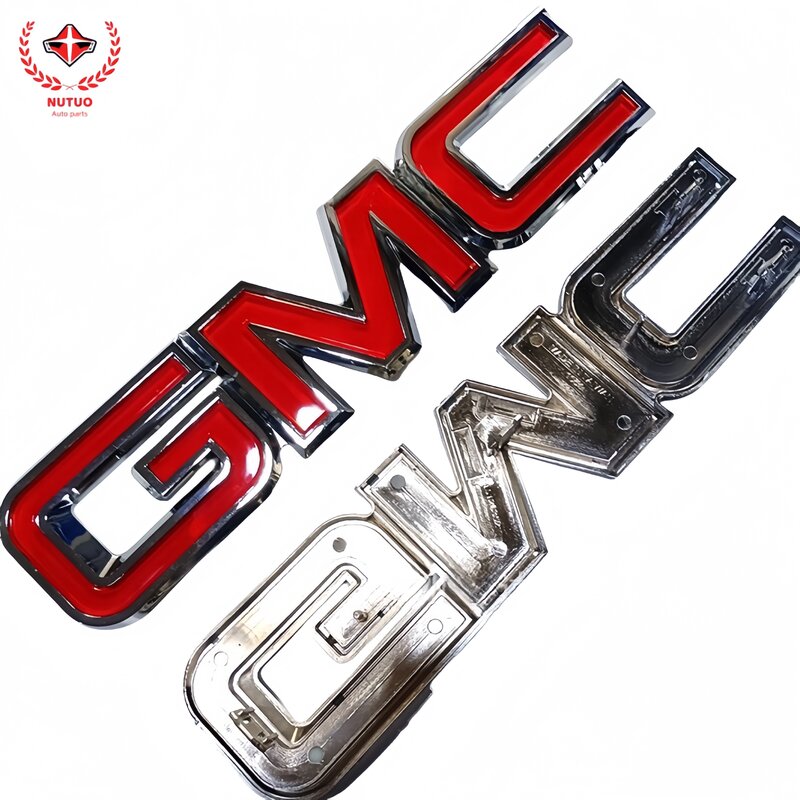 Gmc組み立てられた車のロゴ、Chevevalucedメッシュに適しています、gmc 3次元のボディラベリング、トランク