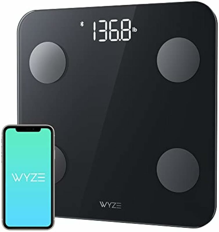 Wyze-デジタル体重計、体脂肪、bmi筋肉と心拍数のためのバスルームスケール、ボディ構成アナライザー