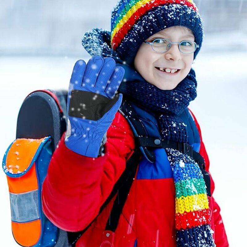 子供用防水スキーグローブ、防風ミトン、スノースノースノーボード、滑り止め、厚く、暖かい、子供用ファッション、新しい