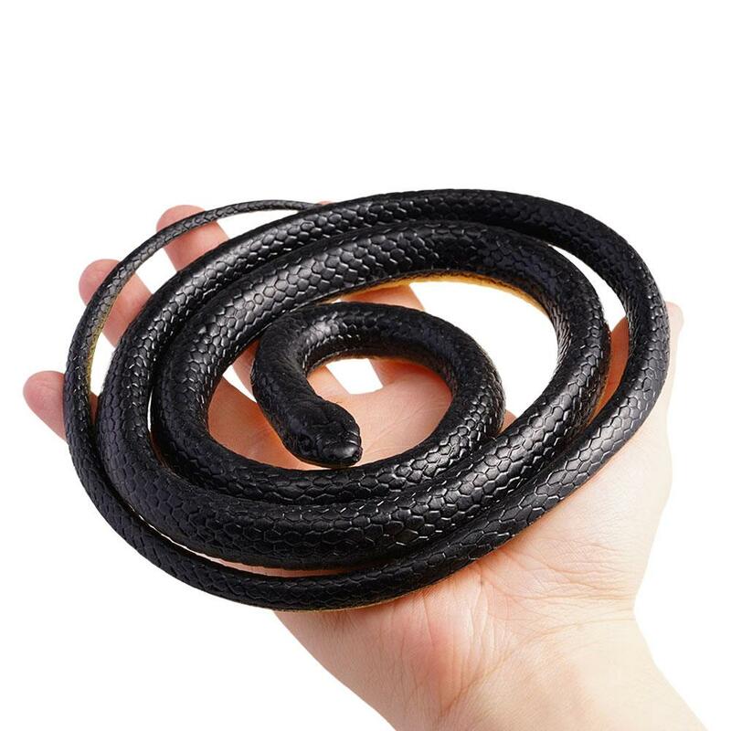 Tricky Scary Simulation Rubber 120CM Soft Rubber TPR Material Toy Environmentally Simulation Props Horror Friendly Fake Sna W2B0