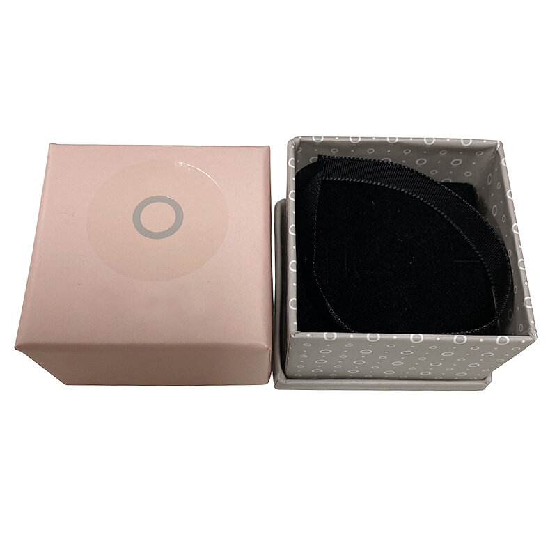 บรรจุภัณฑ์กล่อง Ring kertas สีชมพูสำหรับสร้อยข้อมือต่างหูเครื่องประดับเคสสำหรับของขวัญวันวาเลนไทน์ขายส่งจำนวนมาก