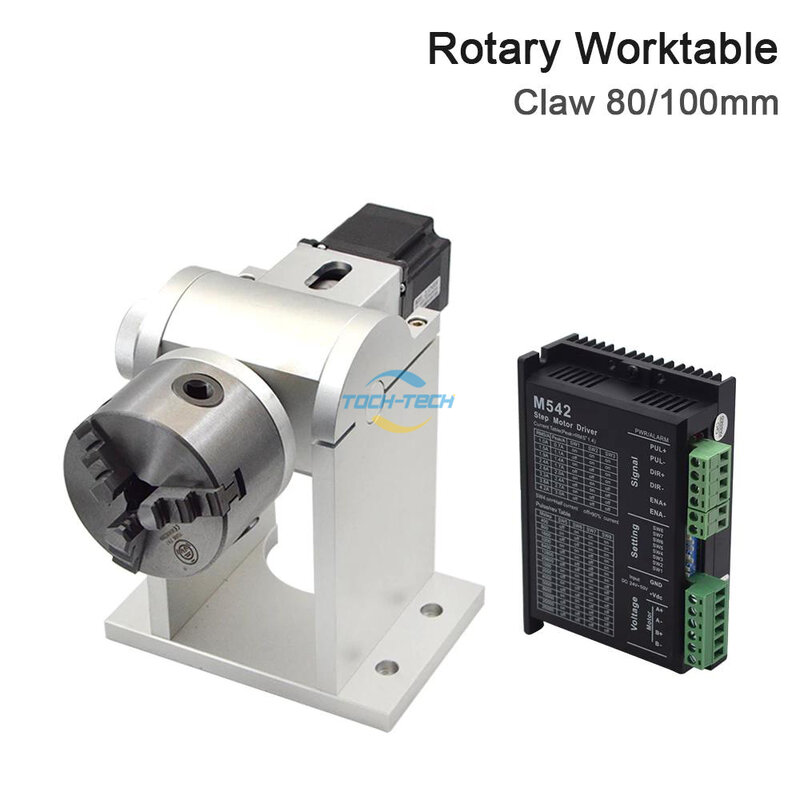 Máquina portátil da marcação do laser com Rotary, Worktable giratório pequeno