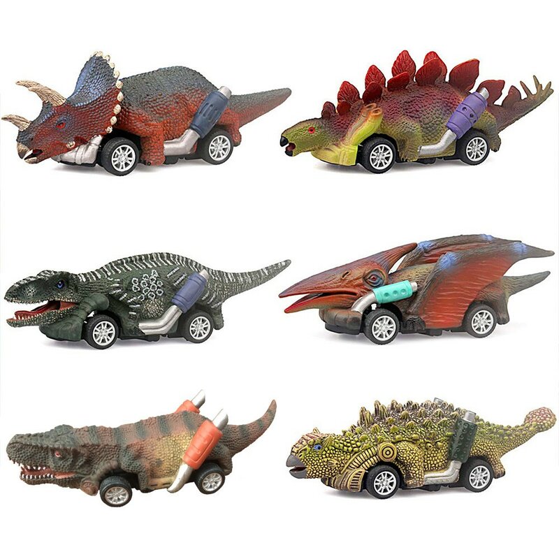 Dinosaur Pull Back Vehicles Brinquedos para Crianças, Brinquedos Educativos para Aprendizagem, 3, 9 Anos, Meninos, Carros, Crianças, Presentes de Natal