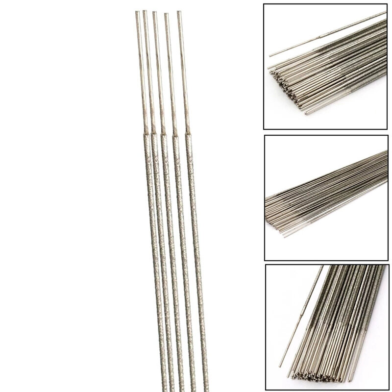 5Pcs 400mm Diamond Wire Saw Blade Saw Rods For Cutting Jade Metal Ceramic Resin Jewelry Saw Blades Woodworking Hand Craft Tools