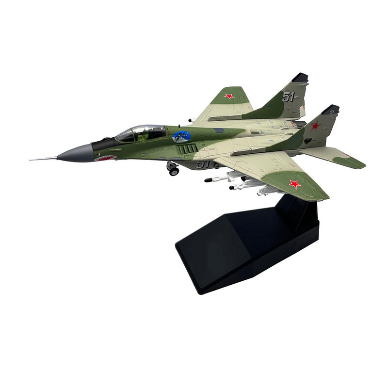 1/100 스케일 러시아 MIG-29 Mig29 풀크럼 C 전투기, 다이캐스트 금속 비행기, 항공기 모형, 어린이 선물, 장난감 장식품