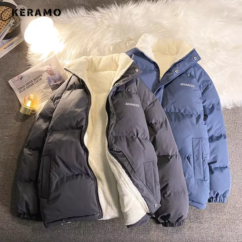 Feamle – manteau d'hiver en polaire épais pour hommes et femmes, parka surdimensionnée, style coréen, chaud, Baggy, décontracté, Y2K