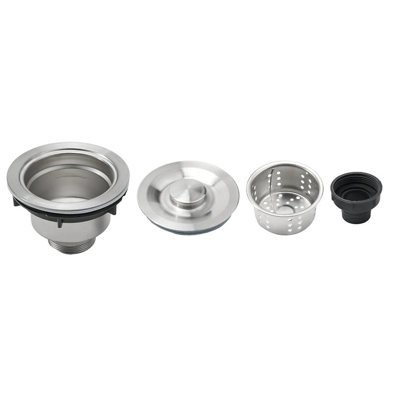 Sink Drain Strainer Sink Waste Strainer ABS Easy To Remove For The Kitchen Sink Long Using Life Stainless Steel