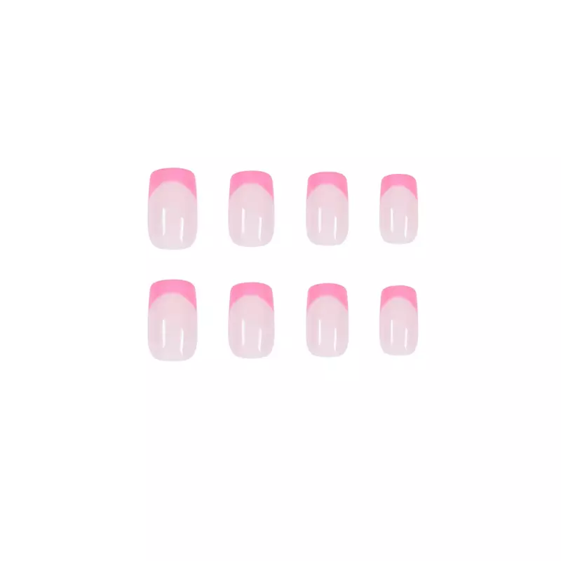 24Pcs/Set Full Cover False Nails Ballerina Wearable Nail Art Tips French  Coffin Fake  With 24Pcs Glue Sticker