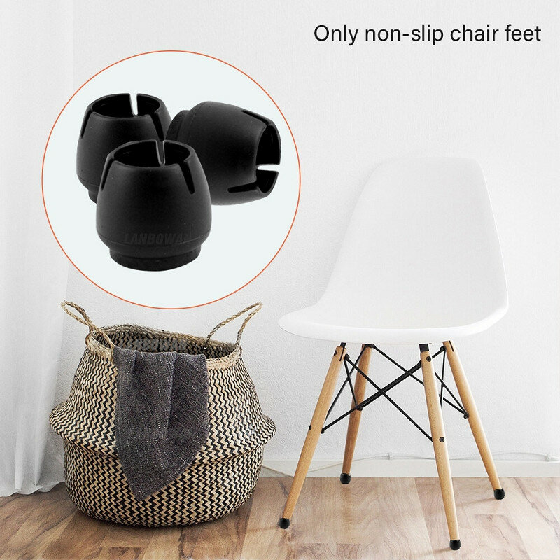 Couvre-pieds de chaise en Silicone, 24 pièces, couvre-pieds de Table, tapis antidérapant, protection de plancher en bois, prévention des rayures, réduction du bruit, 12-16mm