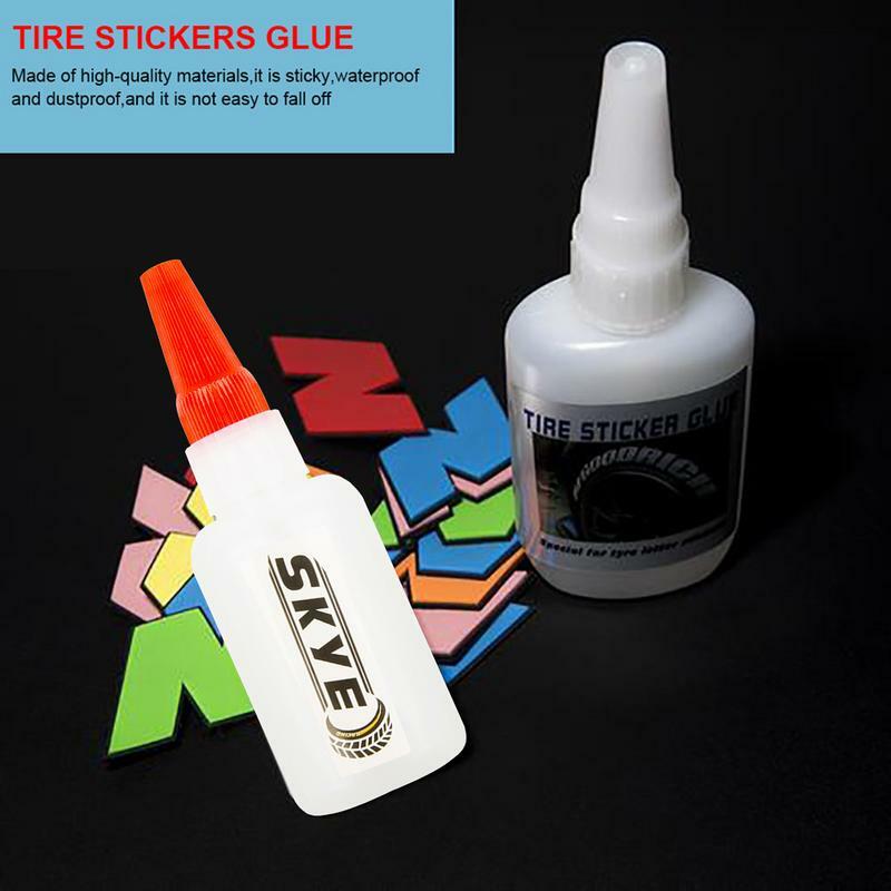 Tire 3d Letter Stickers Glue 40ml Special Adhesive Car Tire Letter Stickers Glue Accessories Car Styling Letter Stickers Glue