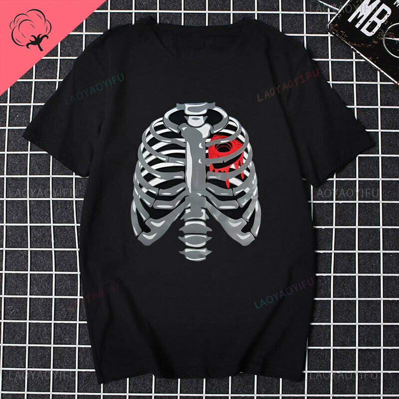 Camiseta de algodón con estampado de esqueleto de ingeniero automotriz mecánico interesante, ropa de calle, manga corta, regalo de cumpleaños, top