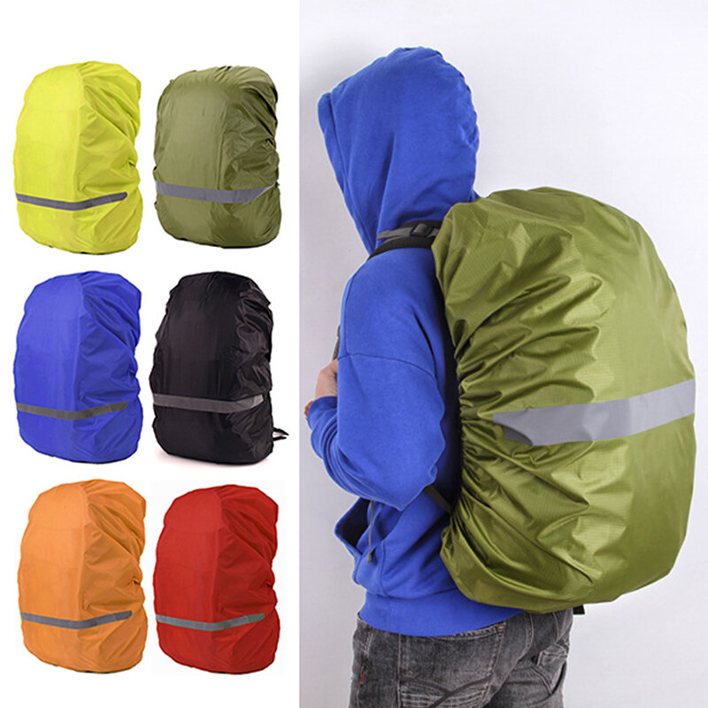 18-70L Adjustable Portable Ultralight Waterproof Rain Cover Backpack RainCover Outdoor Hiking Camp Climb Safety Reflective Strip