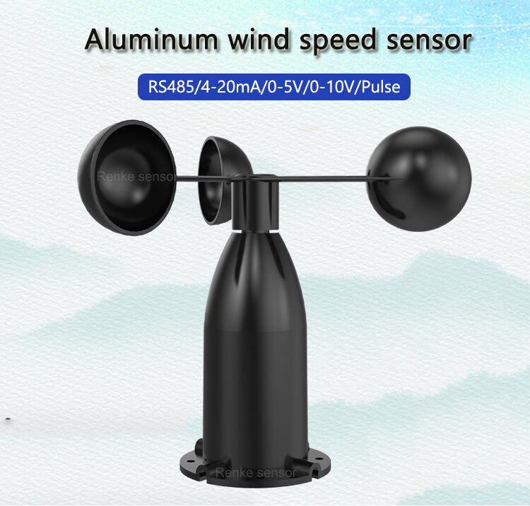 Prezzo del sensore di velocità del vento della gru a torre 0 10v dell'anemometro a 3 tazze per l'agricoltura