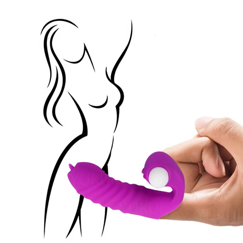 Vinger Cover Vibrator Tong Likken Massager Seksspeeltjes Voor Vrouwen G Spot Orgasme Clitoris Stimuleren Paar Flirten Masturbator