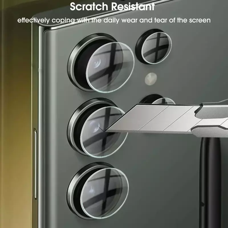 2 Stück Kamera glas für Samsung Galaxy S23 Ultra S23 Objektiv Schutz folie Bildschirms chutz