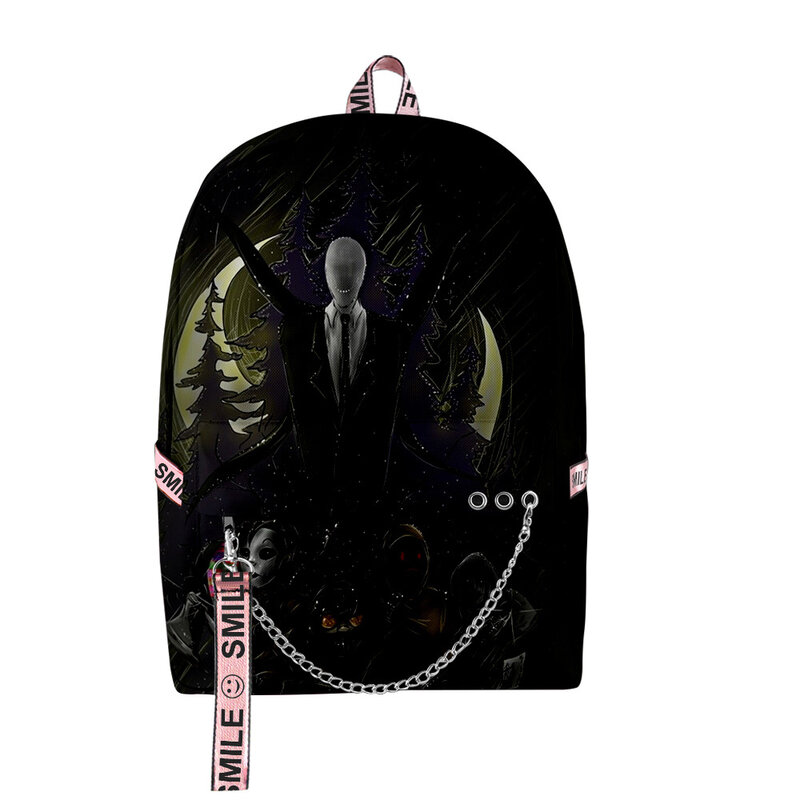 Creepypasta Merch Backpack Unisex Zipper Rucksack Harajuku Schoolbag Unique Travel Bag 2023 Casual Daypack