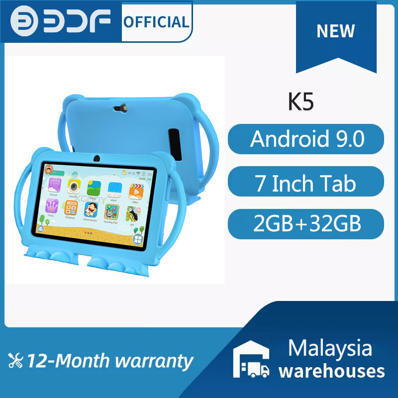 Tableta K5 de 7 pulgadas, tablet con android 2024, 2GB + 32GB de ROM, 4000mAh, Bluetooth, WIFI, PC, 9,0