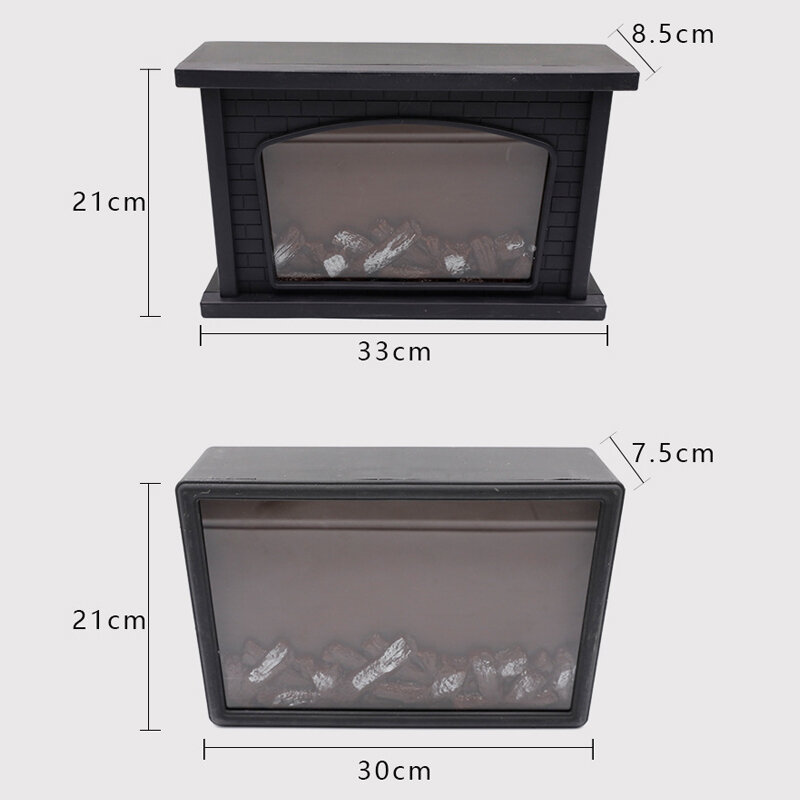 33cm 31cm Jumpping Flame Fireplace light AAA Battery Operated Wall Night Lamp Bar USB Atmosphere Light For Wedding Party IP55