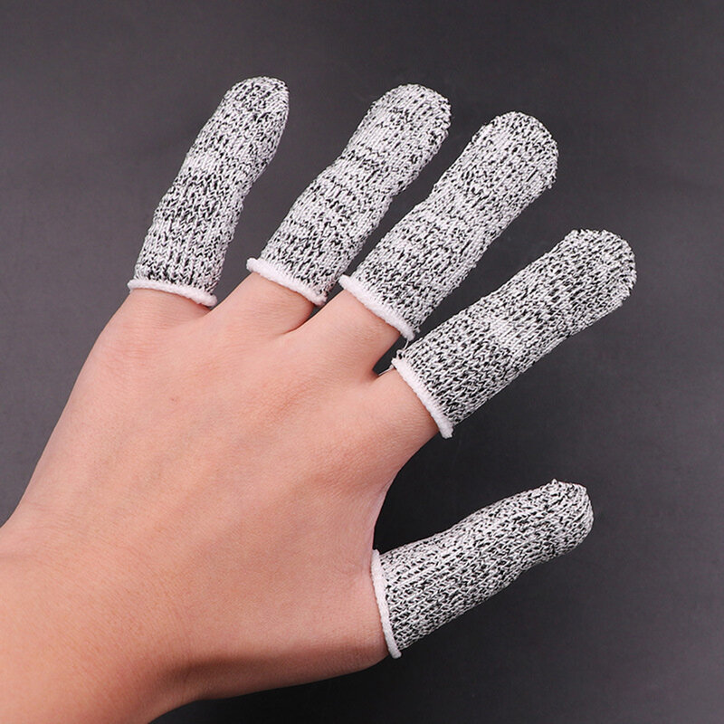 10 szt. Antyprzecięciowych osłon na palce 5-poziomowe urządzenie do wybierania kciuków kciuka nadaje się do rzeźby rolniczej