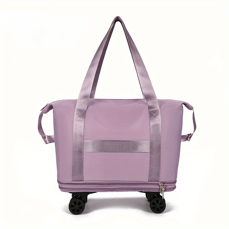 Reisetasche mit großer Kapazität und Rädern, erweiterbare Handgepäck tasche, tragbare faltbare Reisetasche zum Ausgehen
