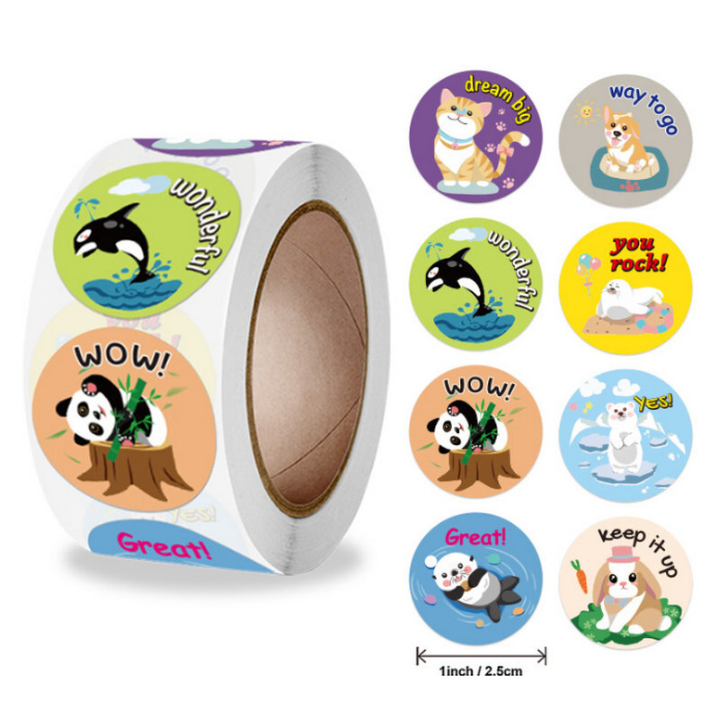 NEW 2023 Reward sticker cute cartoon stickers for children holiday gift decoration Diy Decorative sealant Band-aids 50PCS