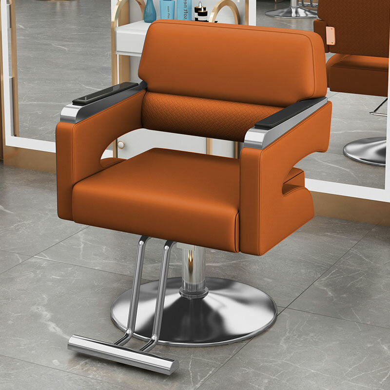 Cadeiras confortáveis profissionais do barbeiro, equipamento do salão de beleza, vaidade do estilista, manicure, luxo