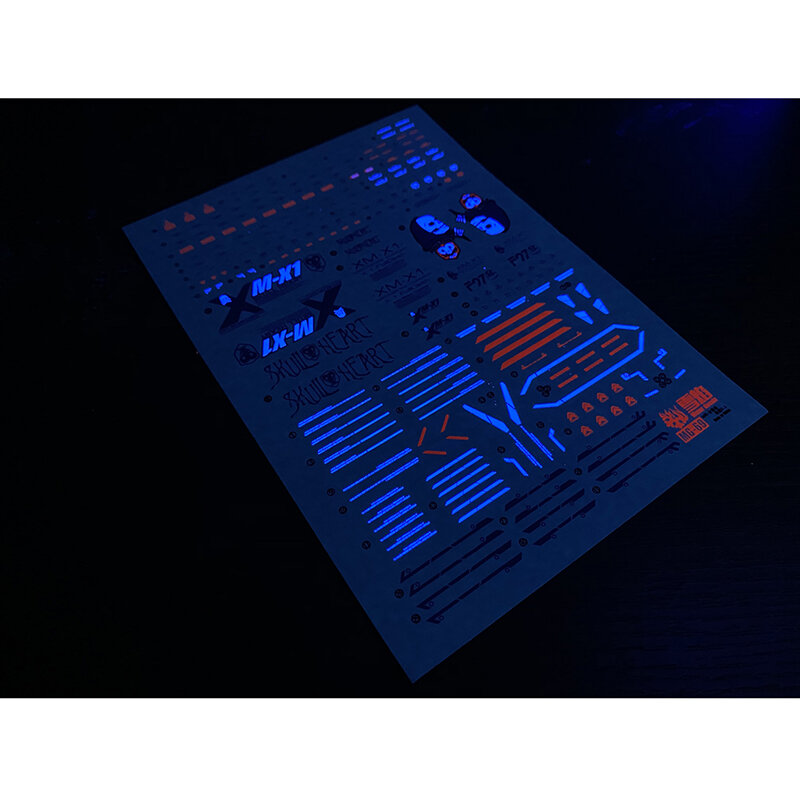 Model Stickers Waterglijstickers Gereedschap Voor 1/100 Mg Fa Crossbone X1 Fluorescerende Sticker Modellen Speelgoed Accessoires