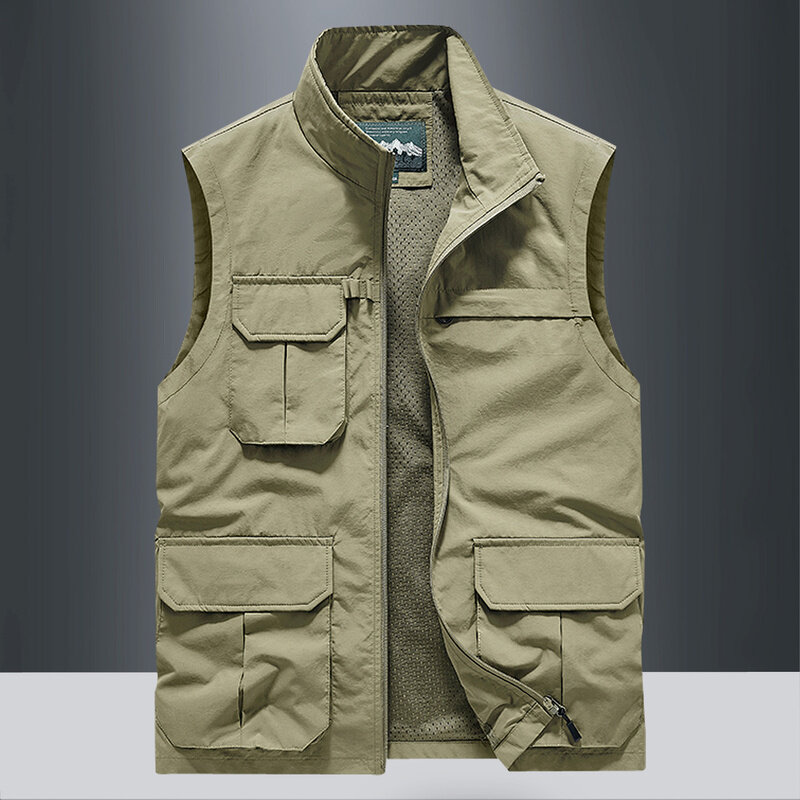 Kamizelka taktyczna dla mężczyzn wiosenne wojskowe męskie kieszenie z wieloma kieszeniami do pracy na lato polowanie odzież bez rękawów darmowa wysyłka kurtka