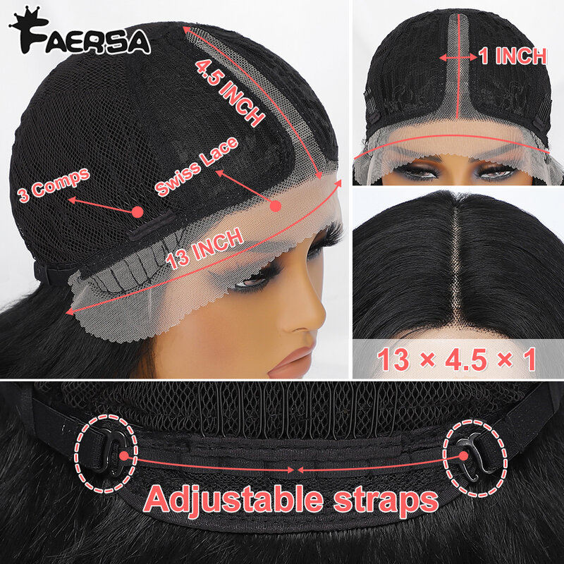 Peruca encaracolada frontal sintética para mulheres, perucas sem cola, cabelo cosplay, uso diário, preto, marrom, loiro, laranja, fêmea, 13x4x1