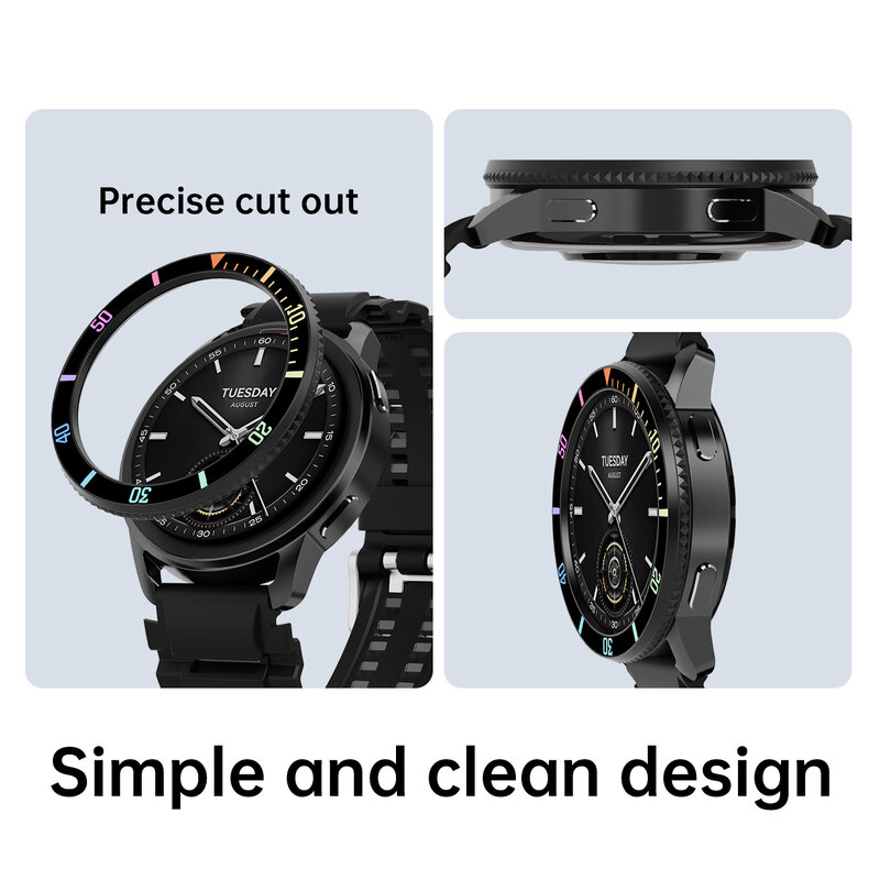 Anti-Scratch TPU Watch Strap, PC Case para Xiaomi Mi Watch S3 Smart Watch, Substituição Bumper