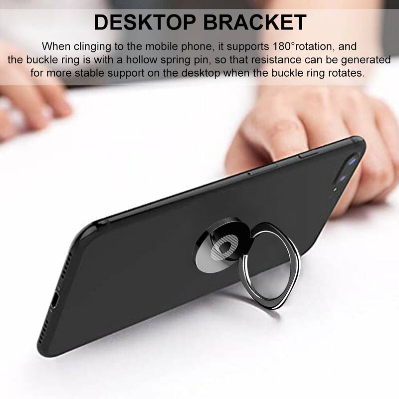 Lightweight Finger Ring Holder 360 Degree Mobile Phone Smartphone Stand Holder Round Phone Ring Car Mount Stand Dropshipping