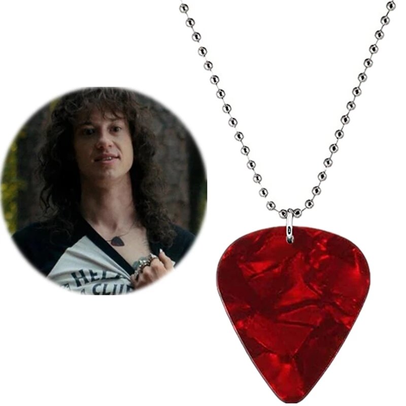 Ожерелье с подвеской в виде гитары Эдди мунсон из фильма «очень странные дела»
