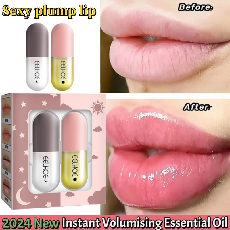 Suero labial voluminoso instantáneo, aumento de la elasticidad de los labios, larga duración, mejora el volumen de los labios, reparación de aceite, líneas finas, Cosméticos sexys