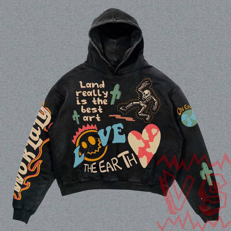 Harajuku skull letter oversized sweatshirt hoodie body armor hoodies women goth y2k tops 2023 new streetwear gothic clothes