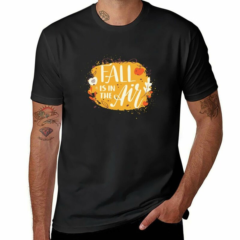 Fall is in the air seasonal autumn it's fall Y'all T-Shirt summer top hippie clothes oversized mens graphic t-shirts
