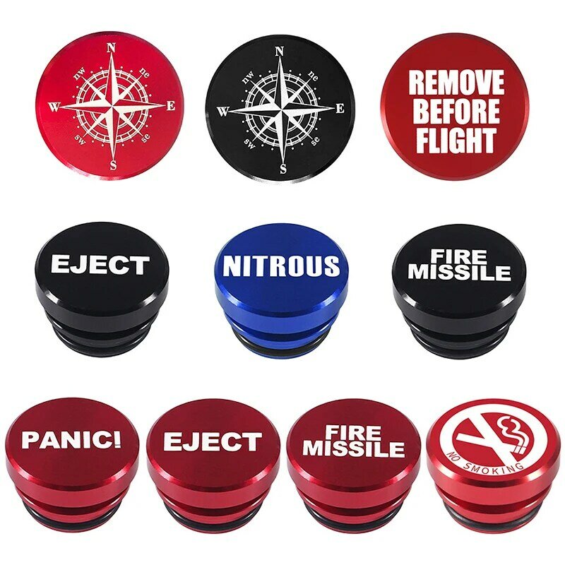 Универсальная кнопка для извлечения противопожарной ракеты Автомобильная Стандартная Алюминиевая красная крышка зажигания 12 В розетка для большинства автомобилей