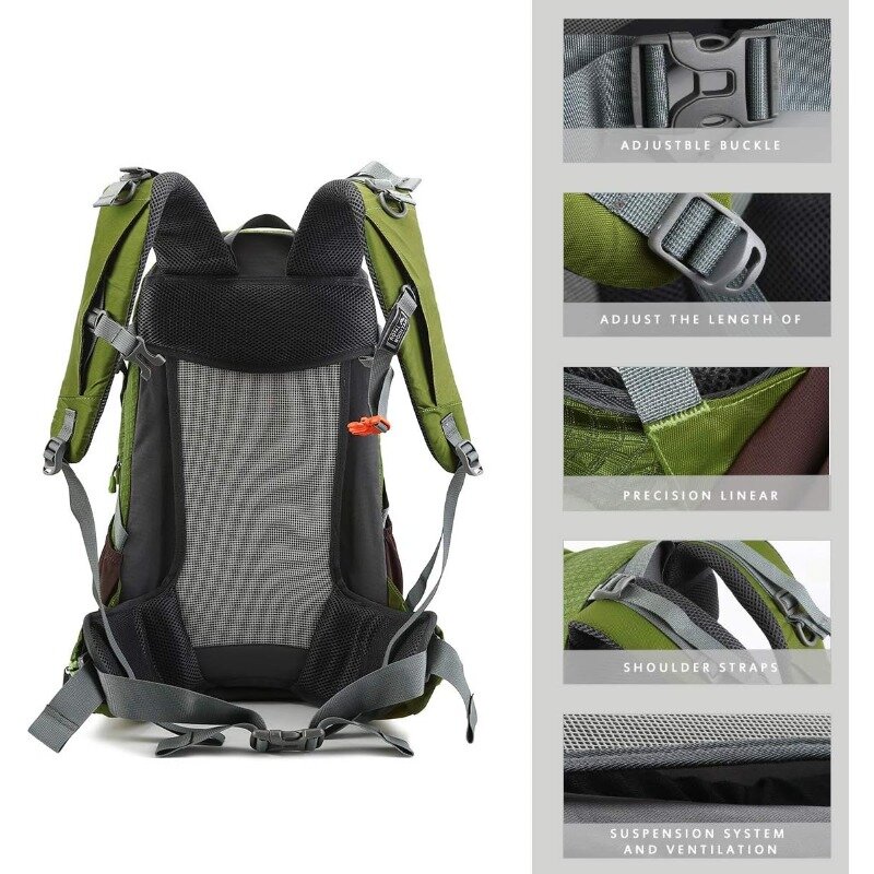 Походный рюкзак, походные рюкзаки 30 л, съемная задняя панель, дорожный рюкзак для треккинга, езды на велосипеде, альпинизма, кемпинга