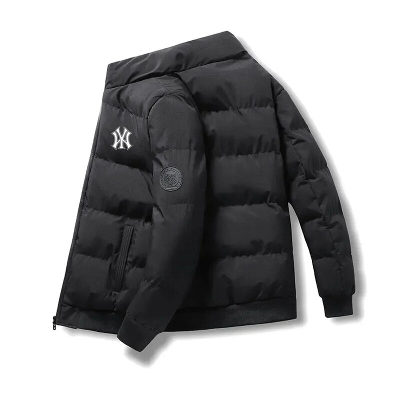 Gepolsterte Jacke mit Tigerkopf-Logo für Herren, dicke Daunen jacke aus Baumwolle, Trenchcoat, M-4XL, Winter, 2023