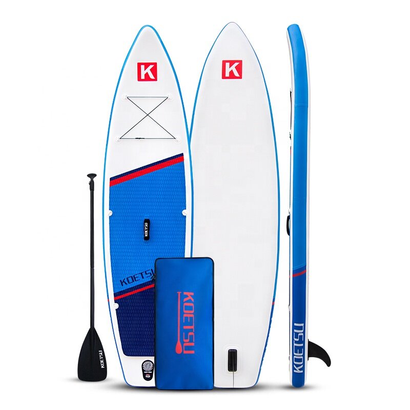 Двухслойная весло-доска KOETSU, утолщенная доска для серфинга для новичков, надувная доска с щеткой
