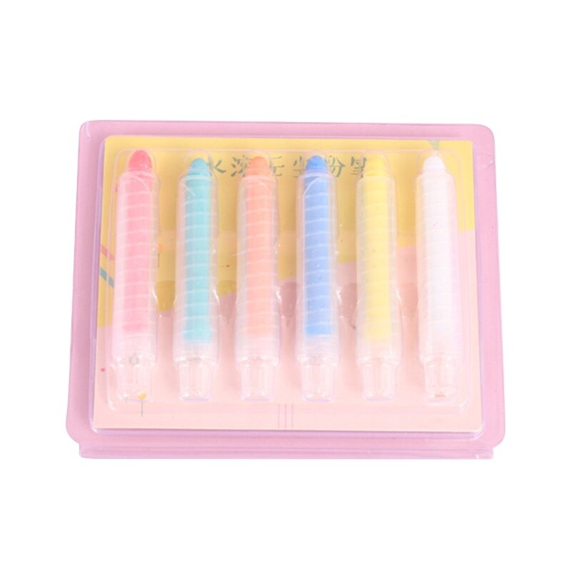 Colorful Chalk with Holder Non toxic and Dustless for Kids' Drawing and Writing Y3ND