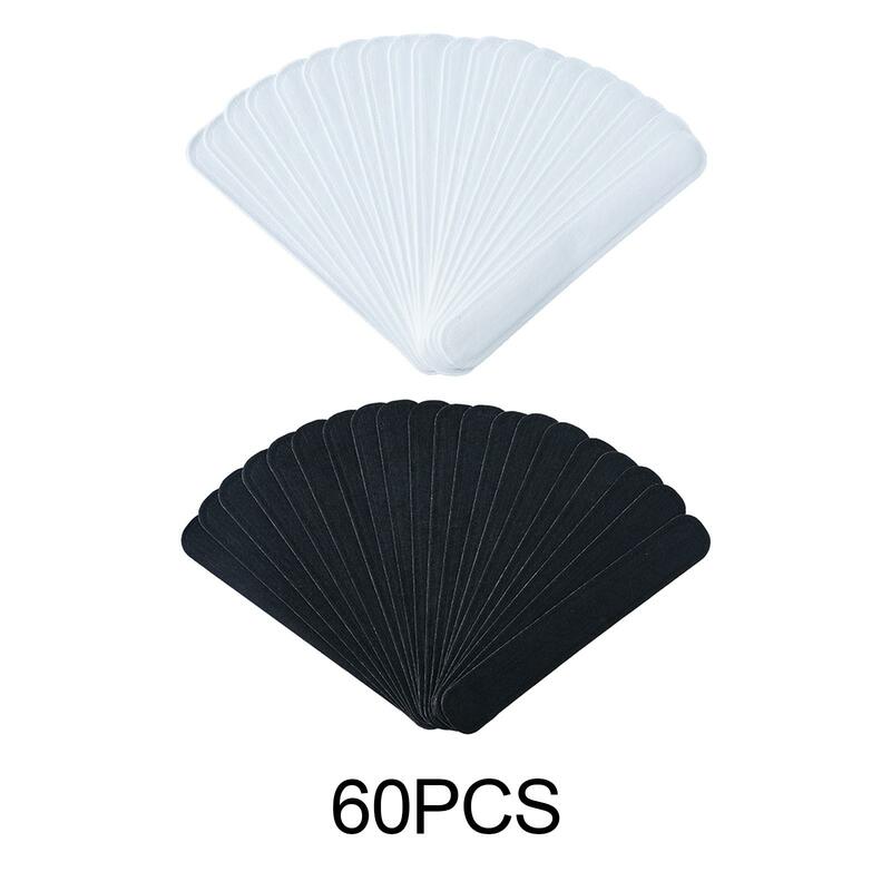 60 Pieces Hat Sweat Liner Disposable Self Adhesive Tighten Reducing Tape Moisture Absorbing Skin Friendly Hat Liner Sweatbands