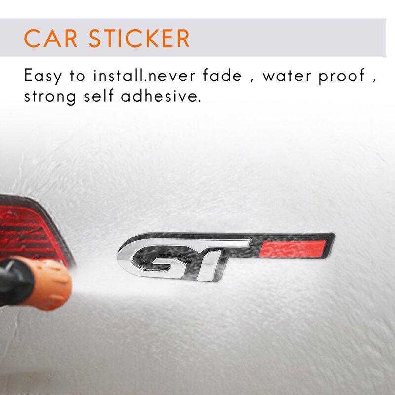 Cool 3D Car Style Sticker Gt Design per adesivo per portiera dell'auto alla moda